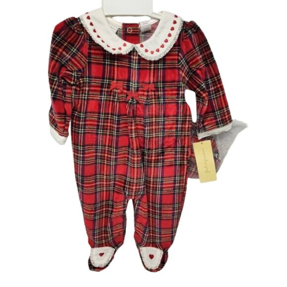 First Impressions Y2K Winter Footed Snap Bottom Winter Outfit 0-3 Months NWTs - Picture 6 of 10